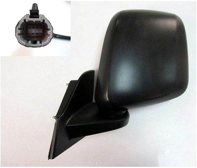 TRQ 2 Piece Driver and Passenger Side Mirror Assembly Set Electric Adjustment Heated No Memory Textured Compatible with 2015-