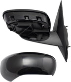 TRQ 2 Piece Driver and Passenger Side Mirror Assembly Set Electric Adjustment Heated No Memory Black Compatible with 2006-200