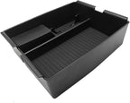Muslogy for 2024 2025 2026 Toyota Tacoma Center Console Organizer Compatible with 2024-2026 4th Gen Tacoma Accessories Middle Console Storage Box with Anti-Slip Mats Interior Insert Tray (Black)