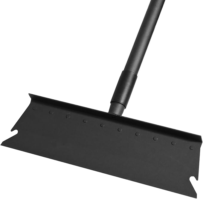 Large Garden Shovel, Multifunctional Cleaning Shovel 63 Inch Large Ice Scraper Heavy Duty Garden Tool for Weeding, Lawn Edging, Scraping and Ice Removal,Black