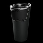 Leakproof Car Trash Can,Mini Car Trash Bin for SUV and Truck,Small Removable Liner Cars Garbage Can,Waterproof Automotive TrashCan for Vehicle,Home,Office,Multipurpose,Easy to Clean (Black 2)