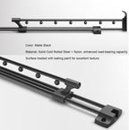 Heavy Duty Extendable Pull Out Closet Rod - Sliding Wardrobe Closet Rod for Increased Storage Space - Hanging Rod Ideal for C