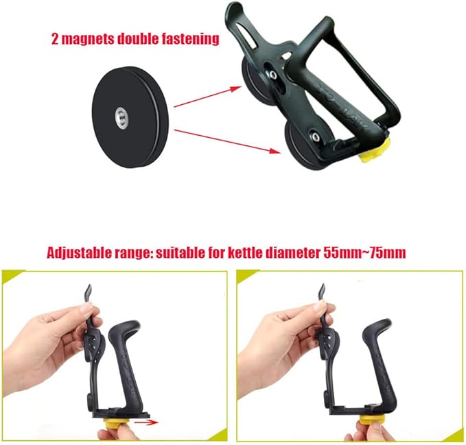 XXHong Magnetic Adjustable Water Cup Holder Adjustable Bicycle Water Cup Holder Adjustable Water Cup Holder Cars, Tractors, C