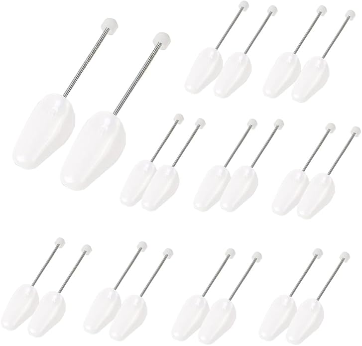 EchoDone 10 Pairs Plastic Shoe Tree Stretcher Shaper for Men