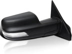 Spec-D Tuning Black Power Fold Heated + LED Signal + Blind Spot Monitor Right Passenger Side Mirror Compatible with 2019-2024 Ram 1500, Left + Right Pair