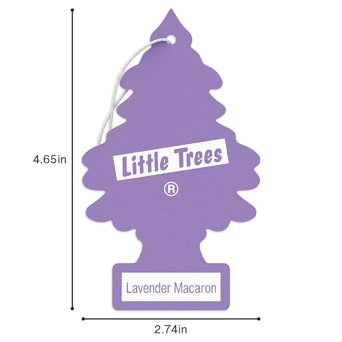 LITTLE TREES Car Air Freshener | Hanging Tree Provides Long Lasting Scent for Auto and Home | 24 Air Fresheners |Lavender Mac