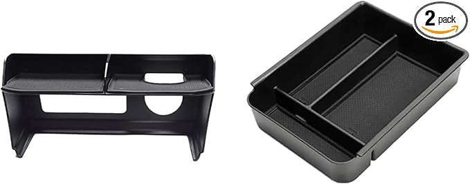 Compatible with Nissan Sentra Center Console Organizer 2020-2025 [2PACK Not Fit S Trim], for 2024 2025 Nissan Sentra SV/SR Center Console Divider 2020-2025 Sentra Center Console Insert Tray