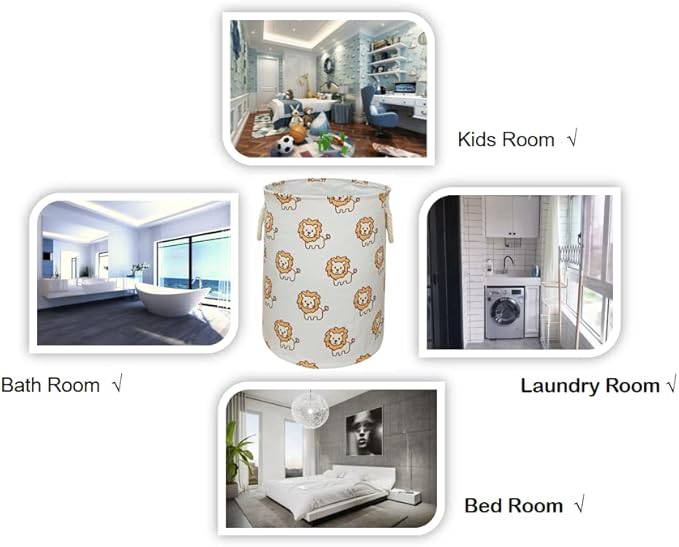 Round Laundry Basket Storage Bins Nursery Hamper Gift Baskets for Home,Office,Home Decor