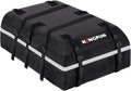 Car Rooftop Cargo Carrier Bag, Waterproof 20 Cubic Feet Car Roof Luggage Carrier for All Vechicles with/Without Racks, Includes Anti-Slip Mat, 8 Reinforced Straps, 6 Door Hooks, Luggage Locks (Black)