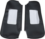 Black Car Sun Visor Cover PU Leather, Left and Right Side Sun Visor Skin Pair Fits for Chevy Camaro Firebird 1993-2002 (Skin Only)