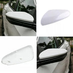 1 Pair White Mirror Cap Cover For Honda Civic 2016 2017 2018 2019 2020 2021 Rearview Mirror Cap Replacement (White Pair)
