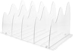 Garneck Clear Handbag Shelf Divider Closet Organizer for Bags Sturdy Storage with Non-Slip Base for Supermarkets and Home Use