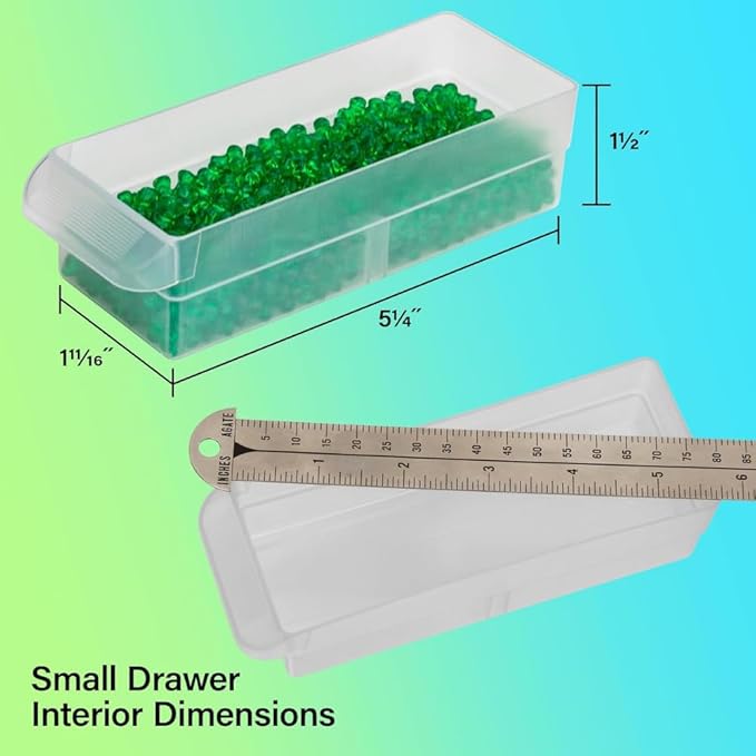 Akro-Mils 64-Drawer Plastic Drawer Storage Cabinet for Garage Organization, Bead Organizer, Building Bricks Storage, Teacher 