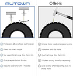 AUTOWN Flat Tire Repair Kit with Plug 68 Pcs for Car, Motorcycle, ATV, Jeep, Truck, Tractor Flat Tire Repair (2-Pack) (Set of