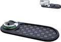 Multifunctional Car Anti-Slip Mat, 360° Rotatable Phone Holder Dashboard Pad with Temporary Parking Number, Rotatable Car Ant