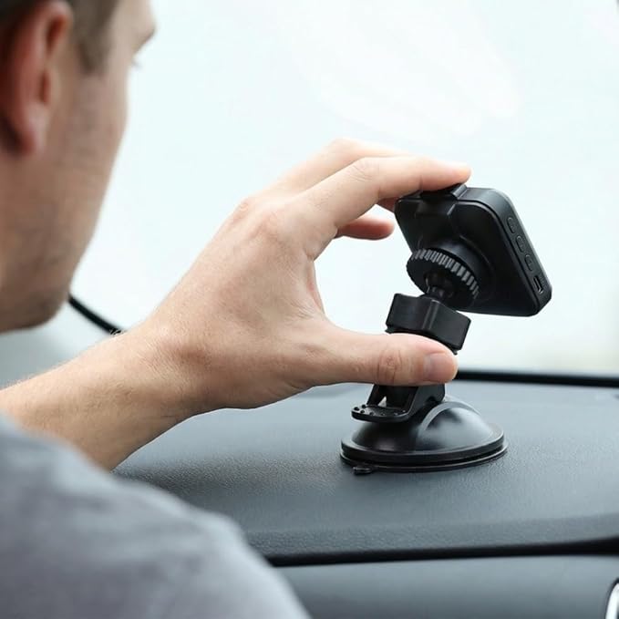 4 Pack Universal Car Dash Cam Mount - Vacuum Suction Cup Holder with 4 Interchangeable Heads for GPS Navigation and Dashboard Recorder(Screw Heads)