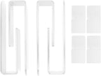 Yosoo Health Gear Acrylic Hat Organizer Wall Mounted Hat Hook, 4Pcs Self Adhesive Organize Hook for Bedrooms Living Room, Eas