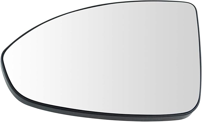 TRQ Driver Side Mirror Glass Non Heated with Backing Plate For Factory Equipped & Aftermarket Mirrors Compatible with 11-15 C