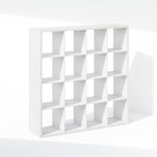 Furinno Cubic Closet Organizers and Storage, 16-Cube Closet Organizer, Open Shelf Closet Storage, Extra Thick Frame for Wardr