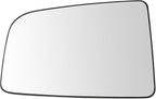TRQ Passenger Side Upper Mirror Glass Heated Convex Snap On Compatible with 2007-2009 Dodge Sprinter 2500 Sprinter 3500 2010-