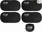Blackout Light Car Window Sunshades – 4 Pack – Heat-Activated Grip – No Static Cling – 20” x 12” Universal Fit – Includes Storage Pouch