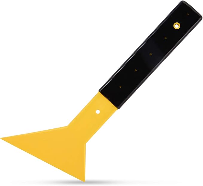 EHDIS Window Tint Squeegee Long Handle Scraper Tool Triangle Slim Foot Tinting Squeegee Windshield Snow Frost Ice Removal Tool for Cars Trucks Window Film Installation Applicator Tool
