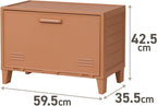 Tenma Storage Box with Wide Doors That Can Be Assembled, Fits Peg Cabinet, Wide, Retro Cute, Storage Case, Pegboard, Vintage 