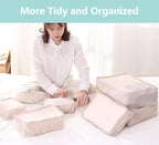 Packing cubes for Travel 6 Set Luggage Organizer Bags Packing Cubes for Suitcases Travel Essentials for Carry on Mesh Suitcas