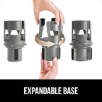 GORILLA GRIP Patent Pending Adjustable Car Cup Holder Expander, Keeps Water Bottle Secure, Expands to Fit 18 to 48 oz Large B