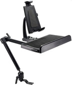 ARKON Mounts -Tablet And Keyboard Tray Combo Car Mount | Tablet Holder For Car | Professional-Grade Durability | Easy Installation | Keyboard Tray | Fits iPad and Samsung Tablets
