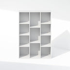 Furinno Reed Closet Organizers and Storage, 11-Cube Closet Organizer, Open Shelf Closet Storage, for Wardrobe, Bedroom, Livin
