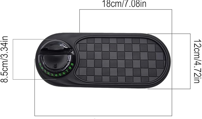 Multifunction Car Anti-Slip Mat, 360° Rotating Universal Phone Pad Holder, Car Anti Slip Mat Dashboard Mobile Phone Holder, w