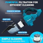 Cordless Vacuum Cleaner for Makita 18V Battery, Handheld Vacuum Cleaner for Home Car Hardwood Floor Carpet, Portable Shop Vac