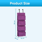 YNR Over Door Storage with 4 Pockets Strong and Durable, Hanging Wardrobe Storage Organiser Practical and Spacious, Hanging S