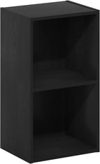 Furinno PASIR Book Shelf, 2-Tier Modern Bookshelf, Open Shelves Bookcase 9 x 12 x 21, Easy Assembly, for Living Room, Bedroom