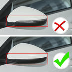 Side Rearview Mirror Cover For Kia Forte 2019-2024 Accessories Aggressive Look Sport Door Side LH & RH Exterior Rearview Mirror Guard Cover Trims Glossy Black（Without Turn Signal)