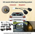 Car Blind Spot Monitoring System, 12V Car Blindspot Sensors Lane Change Reminding Driving Assistance Sensor Monitoring