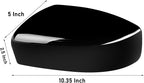Moonlinks Compatible with Nissan Sentra 2013 2014 2015 2016 2017 2018 2019 Left Side Mirror Cover Replacement, Glossy Black Left Driver Side Door Rearview Mirror Cap Trim