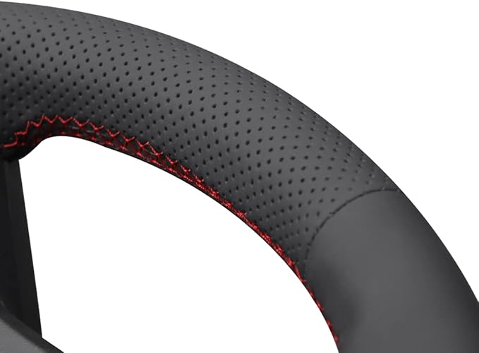 MEWANT Steering Wheel Covers for Dodge RAM 1500/1500 Classic / 2500/3500 / 5500 Hand-Stitched Genuine Leather ram Steering Wheel Wrap