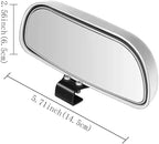 Blind Spot Mirror, Wide Angle HD Glass Rearview Mirror Adjustable Universal for Cars SUV and Trucks, 5.7inch*2.5inch