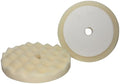 8 Inch White Waffle Foam Buffing Pads with Hook and Loop Tape Backing - Heavy Cut Polishing Pads for Car Detailing, Paint Correction, Compounds and Polishes, Heat Reducing Foam Pads - Pack of 2