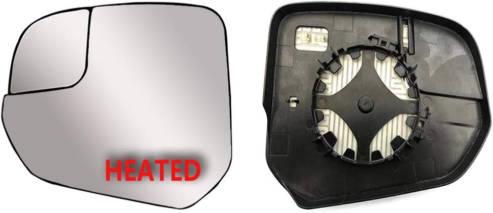 Replacement Driver Left Side Mirror Glass Heated with Blind Spot Glass and Back Plate for Ford Transit Connect from 2014 to 2023