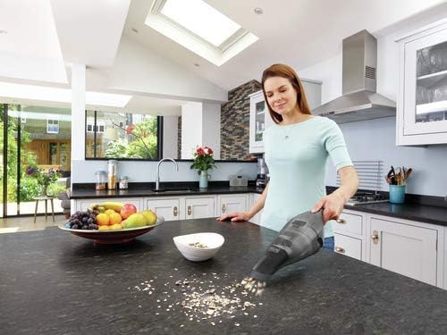 BLACK+DECKER dustbuster Handheld Vacuum, 8V Cordless, Hand Vacuum for Quick Cleanup with Crevice Tool and Washable Filter (HN
