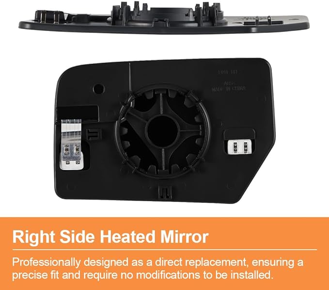 Senzeal Passenger Side Heated Mirror Glass Replacement for Ford Expedition 2012-2017 Lincoln Navigator 2012-2014 Blind Spot Mirror Glass CL1Z17K707A (Right Side)
