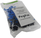 PegPro® J Hooks Kit for Standard “Wood Fiber” pegboard – Durable Plastic Pegboard Hooks - for Garage, Kitchen, Craft Room, an