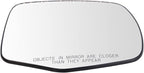 TRQ Passenger Side Mirror Glass Heated Convex Backing Plate For Factory Equipped & Aftermarket Mirrors Compatible with 21-22 