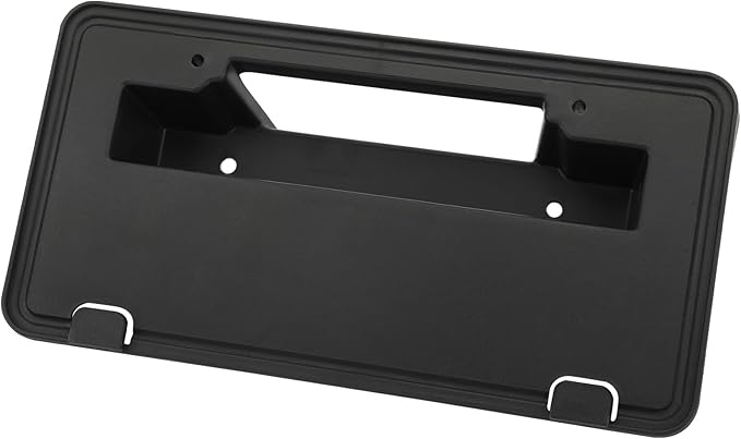 Front Bumper License Plate Frame Bracket Compatible with 2017-2019 Ford F250 F350 Super Duty, Black License Frame Holder Moun