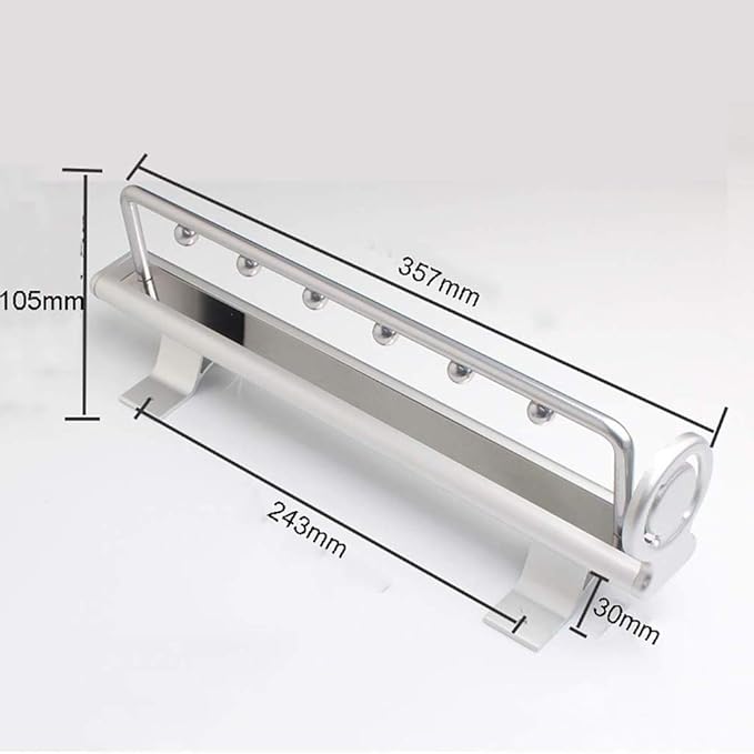 Closet Pull Out Clothes Rail,Extendable Coat Hanger with Sliding Rail,Organizer Rack for Wardrobe-9.7In,12.1In,14In,17.7In,35