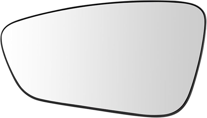 TRQ Driver Side Mirror Glass Non Heated For Factory Equipped Mirrors Only Compatible with 2015-17 Chrysler 200