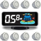 Backup Parktronic System Car Auto Vehicle Reverse with 8 Parking Sensors kit Distance Detection LCD Distance Display Sound Wa
